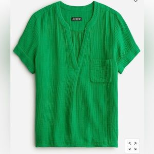 J.Crew v-neck gauze top